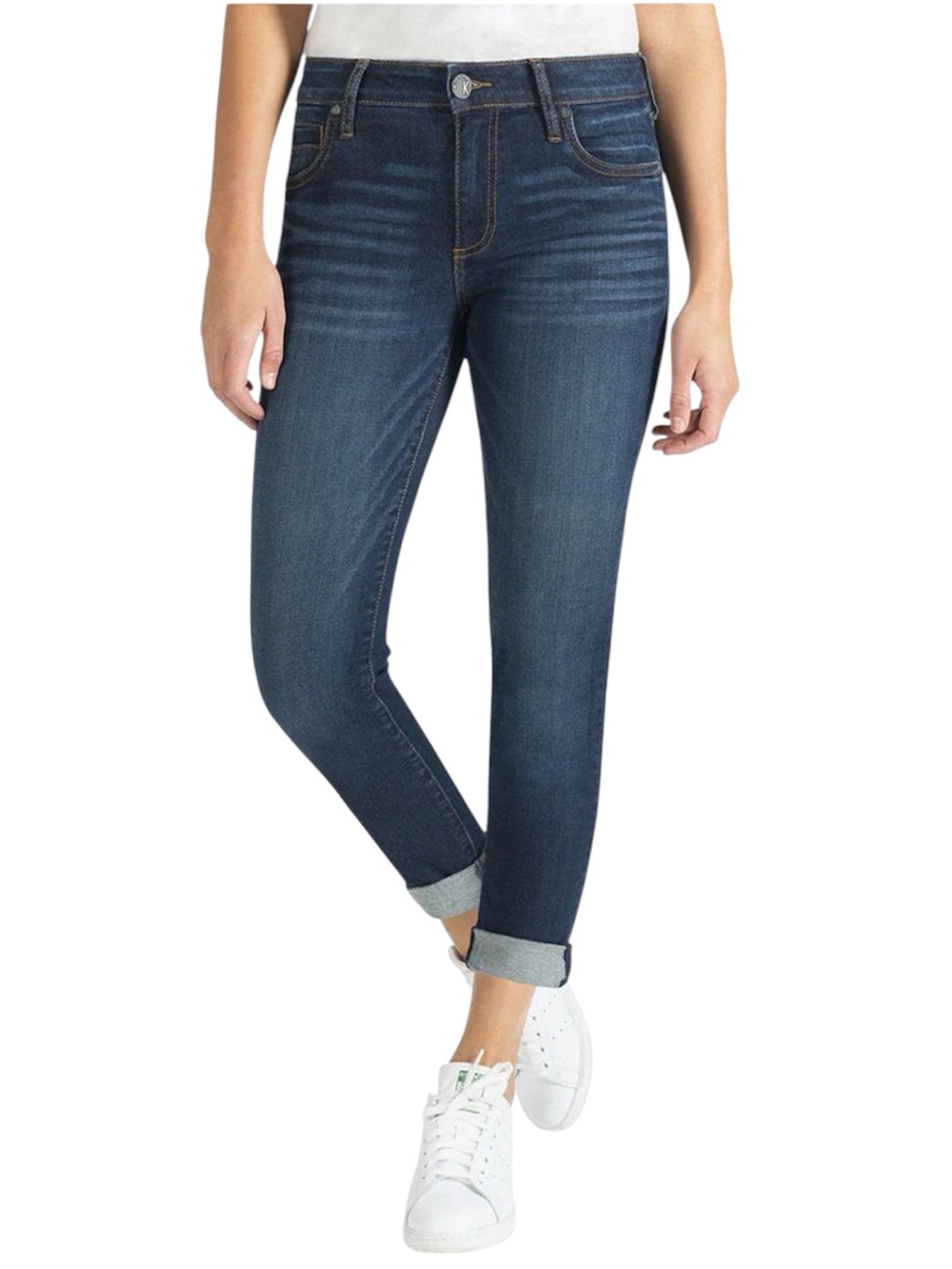 Kut From the Kloth Catherine Boyfriend Jeans Blue Slim Straight Leg Women’s 6 - Picture 16 of 17